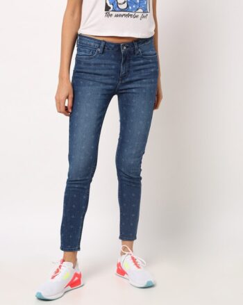 Women Printed Ankle-Length Jeans