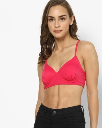 Printed Racerback Bikini Top