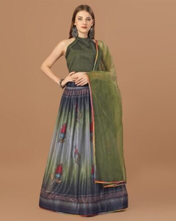Indian Lehenga Choli Set with Dupatta