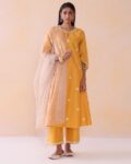 Women Floral Embellished Flared Kurta