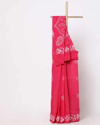 Hand Wax Printed Chinnalapatti Cotton Saree