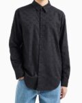 Monogram All-Over Pattern Regular Fit Shirt