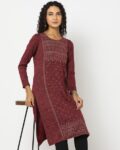 Printed Straight Sweater Kurta