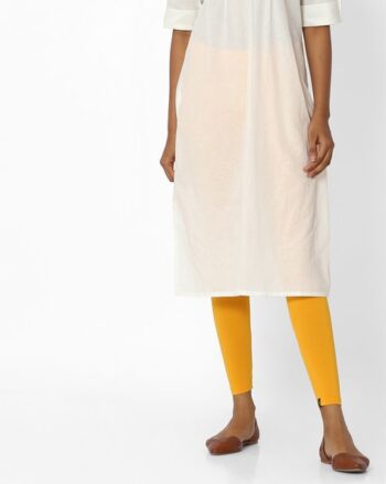 Ankle-Length Leggings with Elasticated Waistband