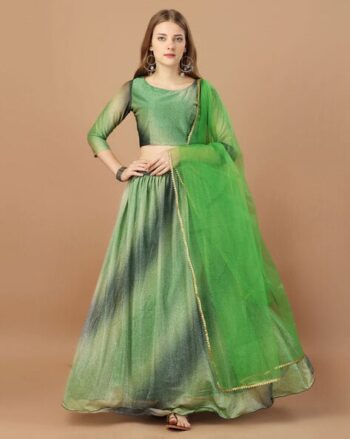 Women Printed Flared Lehenga & Choli with Dupatta