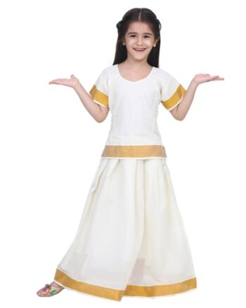 South Indian Pavda Pattu Lehenga Set