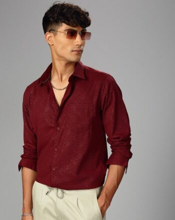 Men Paisley Print Slim Fit Shirt