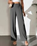 Women High-Rise Straight Fit Pants
