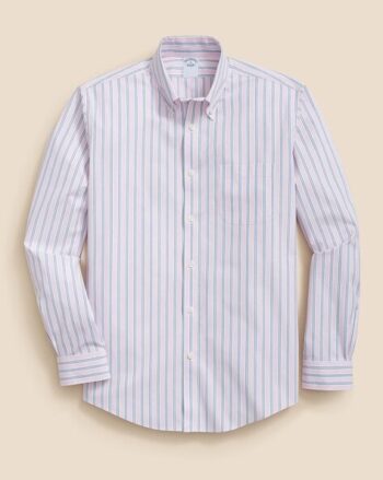 Men Striped Regular Fit Shirt with patch Pocket