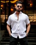 Men Self-design Regular Fit Shirt