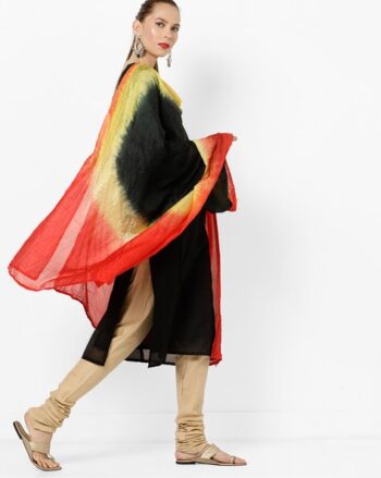 Art Silk Dupatta with Dyed Effect