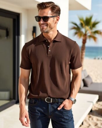 Men Regular Fit Polo T-Shirt