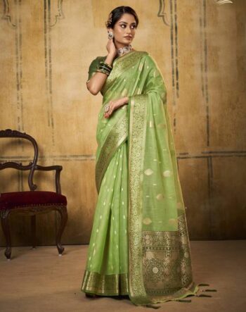 Woven, Self Design, Embellished Banarasi Pure Silk, Jac...