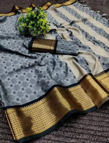 Woven Bollywood Pure Silk, Cotton Silk Saree
