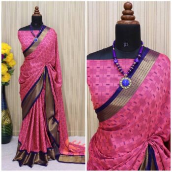 Woven Paithani Pure Silk, Art Silk Saree