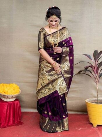 Woven Kasavu Pure Silk, Art Silk Saree