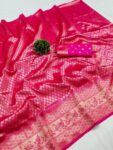Woven Kanjivaram Jacquard, Pure Silk Saree