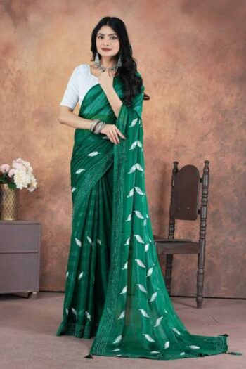 Printed Banarasi Pure Silk Saree