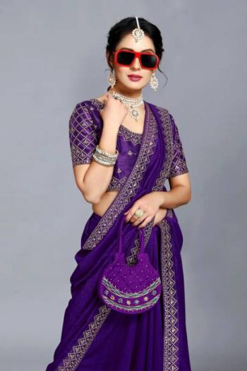 Embellished Banarasi Cotton Silk, Tissue Saree