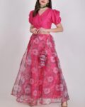 Floral Print Lehenga Choli Set