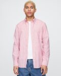 Men Striped Regular Fit Cotton Shirt with Patch Pocket