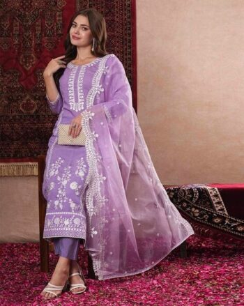 Embroidery Straight Kurta Set