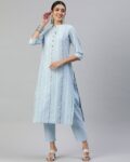Striped Straight Kurta Set