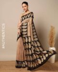 Handblock Bagru Print Chanderi Traditional Saree