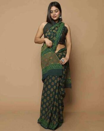 Printed Pure Cotton Saree