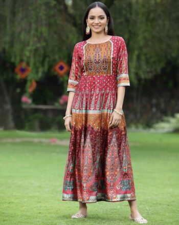 Women Printed Fit & Flare Dress
