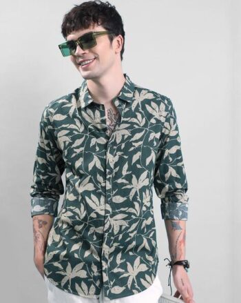 Men Printed Slim Fit Shirt