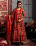 Women Floral Print Anarkali Kurta Suit Set