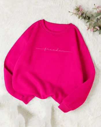 Women Typographic Print Regular Fit Sweatshirt