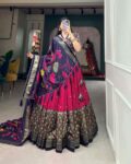 Women Floral Print Flared Lehenga Choli Set