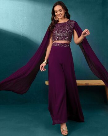 Women Embellished Choli & Palazzos Co-Ord Set