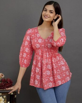 Women Western Wear Floral Top