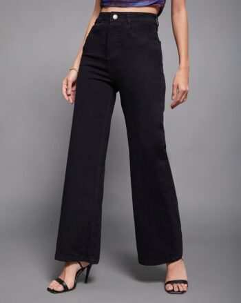 Women Wide-Leg High-Rise Jeans
