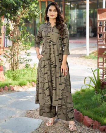 Women Printed Rayon 2-Piece Sets