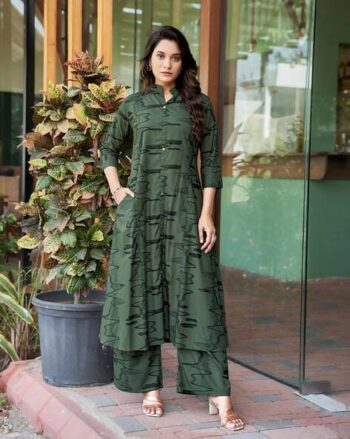Women 2-Piece Printed Tunic & Palazzos Set