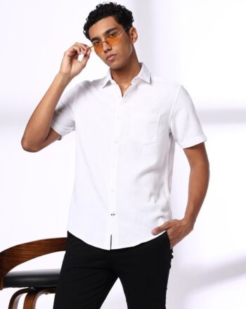 Men Geometric Pattern Slim Fit Shirt
