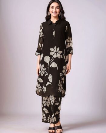 Women Floral Print 2-Piece Kurta & Pants Set