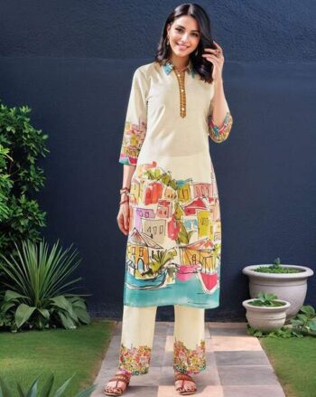 Women Printed 2-Piece Kurta & Pants Set