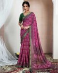 Women Printed Chiffon Saree