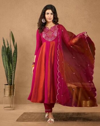 Women Embellished Flared Kurta Set
