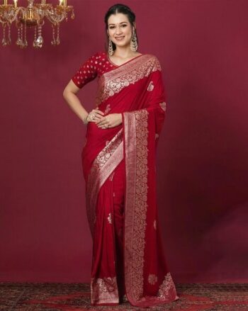 Women Floral Woven Saree