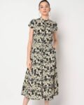Printed A-Line Dress