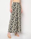 Printed Palazzos with Elasticated Waist