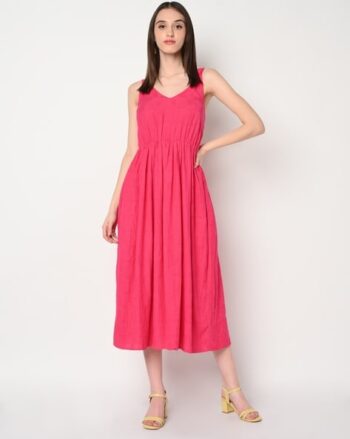 Ballet V-Neck A-Line Dress