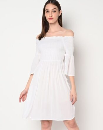 Emerald Sun Neutral A-Line Dress