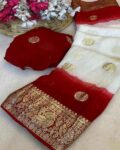 Women Printed Saree with Contrast Border